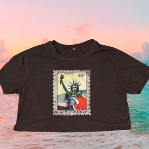 Chappell Roan Lady Liberty Crop Top Size XL